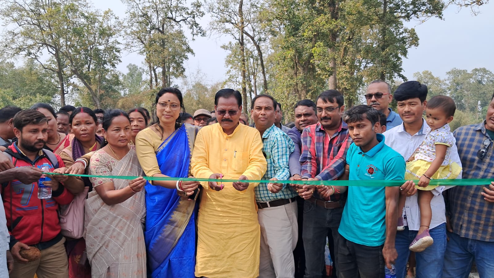 Rajganj Mla Laid Foundation Stone For The Construction Of New Roadways 